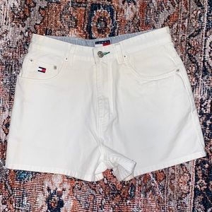 Tommy Hilfiger White Denim Shorts Size 10